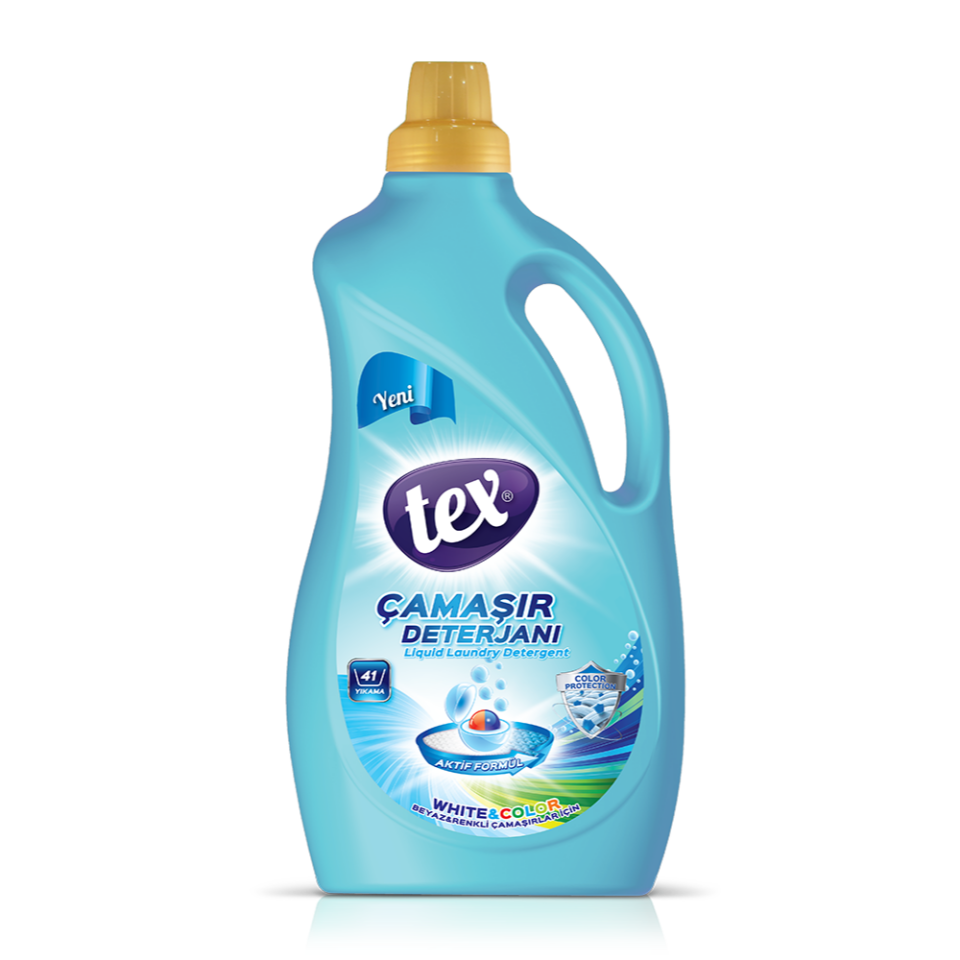 Tex Sıvı Çamaşır Deterjanı Whıte & Color 2,5 Kg 6 Adet