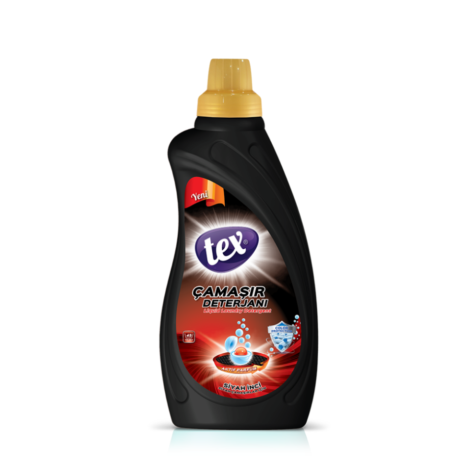 Tex Sıvı Çamaşır Deterjanı Siyah İnci 1 Kg 12 Adet
