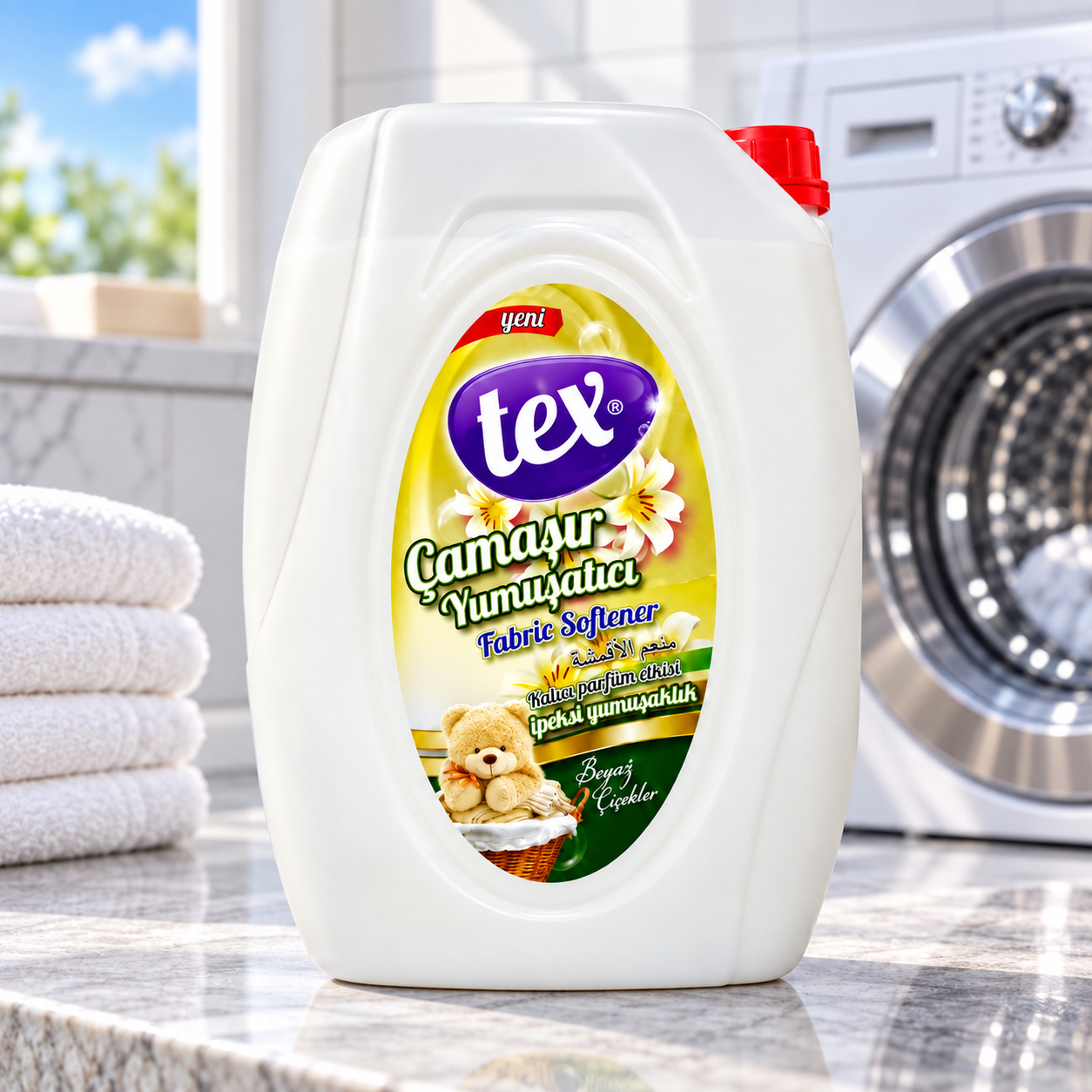 Tex Çamaşır Yumuşatıcısı Beyaz 5 Kg 4 Adet