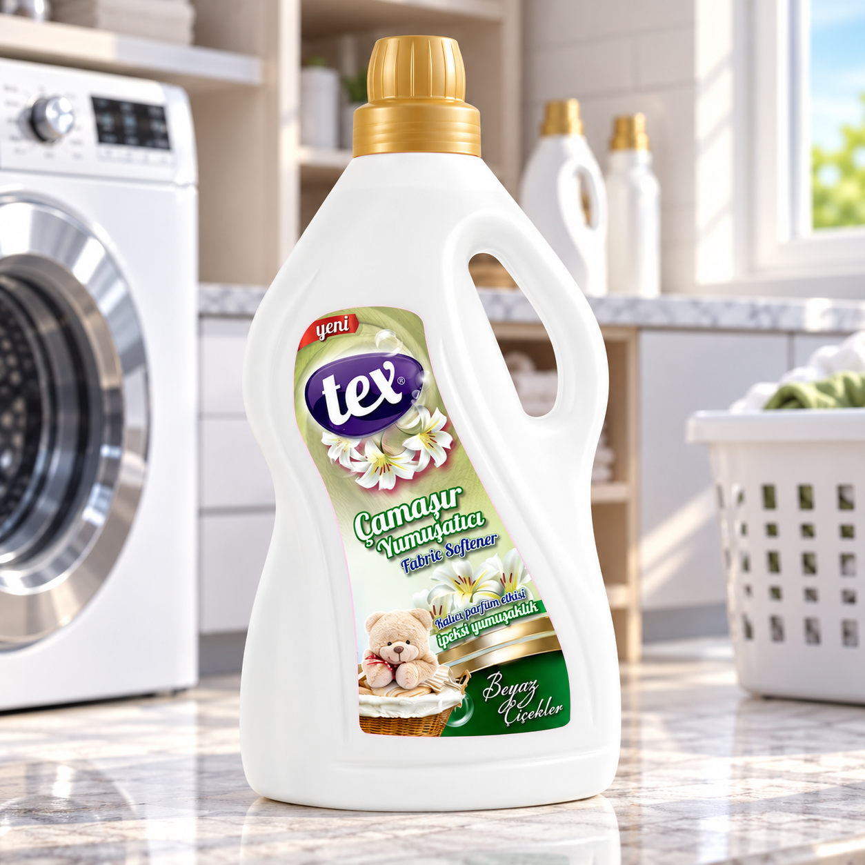 Tex Çamaşır Yumuşatıcısı Beyaz Çiçekler 3 Kg 6 Adet
