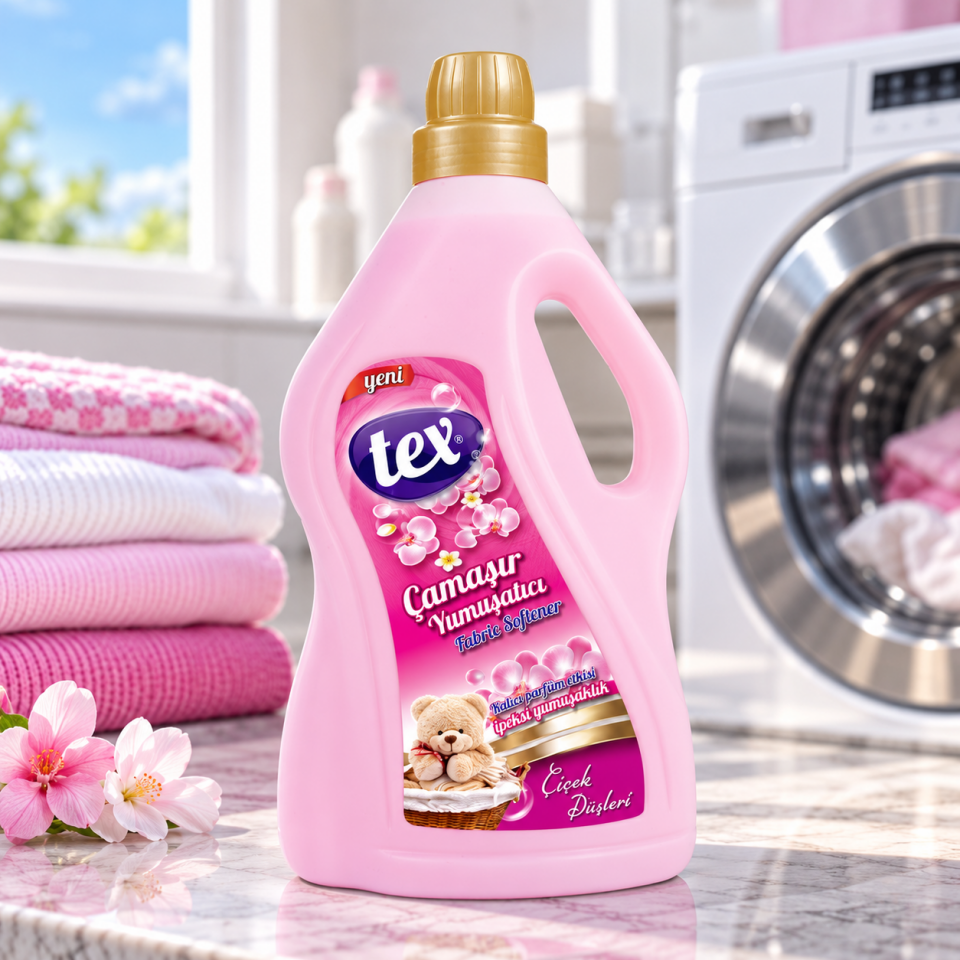 Tex Çamaşır Yumuşatıcısı Çiçek Düşleri Pembe 3 Kg 6 Adet