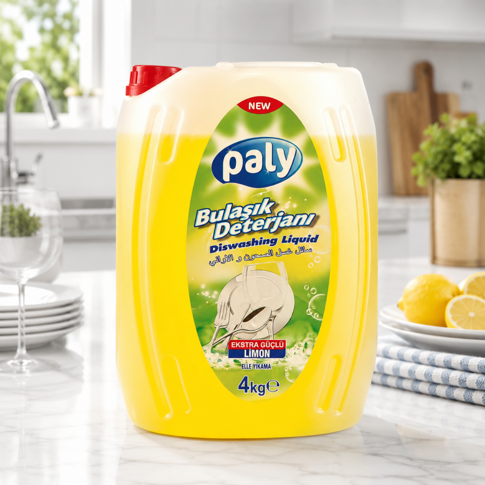 Paly Extra Sıvı Bulaşık Deterjanı Yesil Sarı 4000 Ml