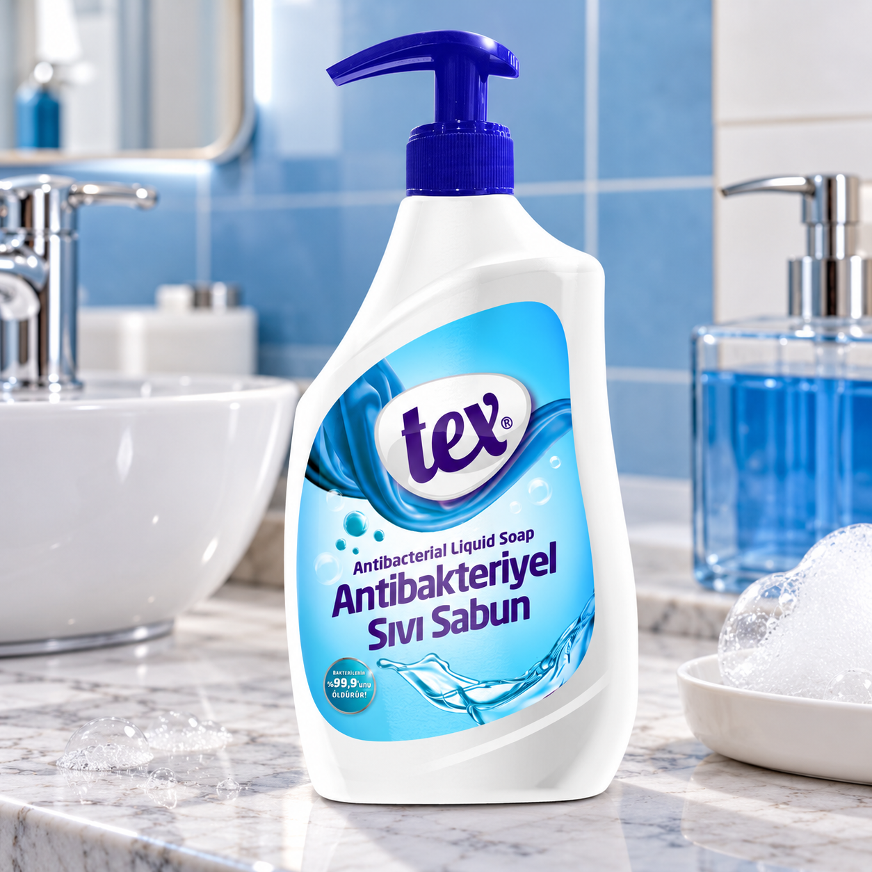 Tex Antibakteriyel Sıvı Sabun 750 Ml 12 Adet