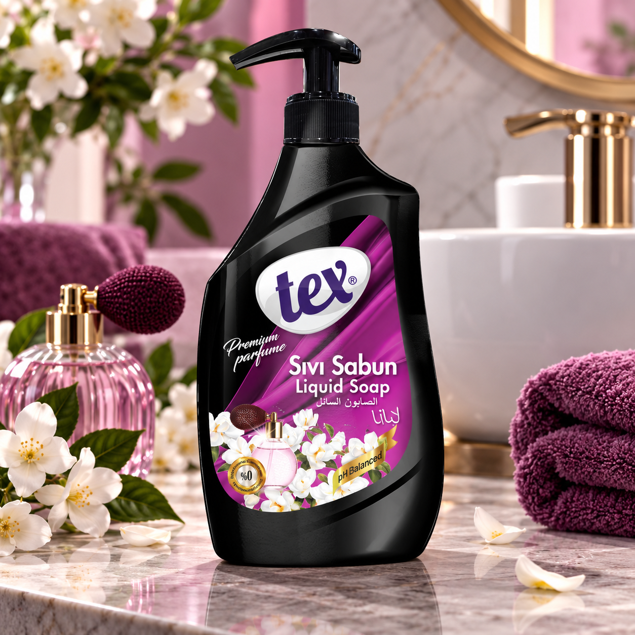 Tex Sıvı El Sabunu Premium Parfume Lıly 750 Ml 12 Adet