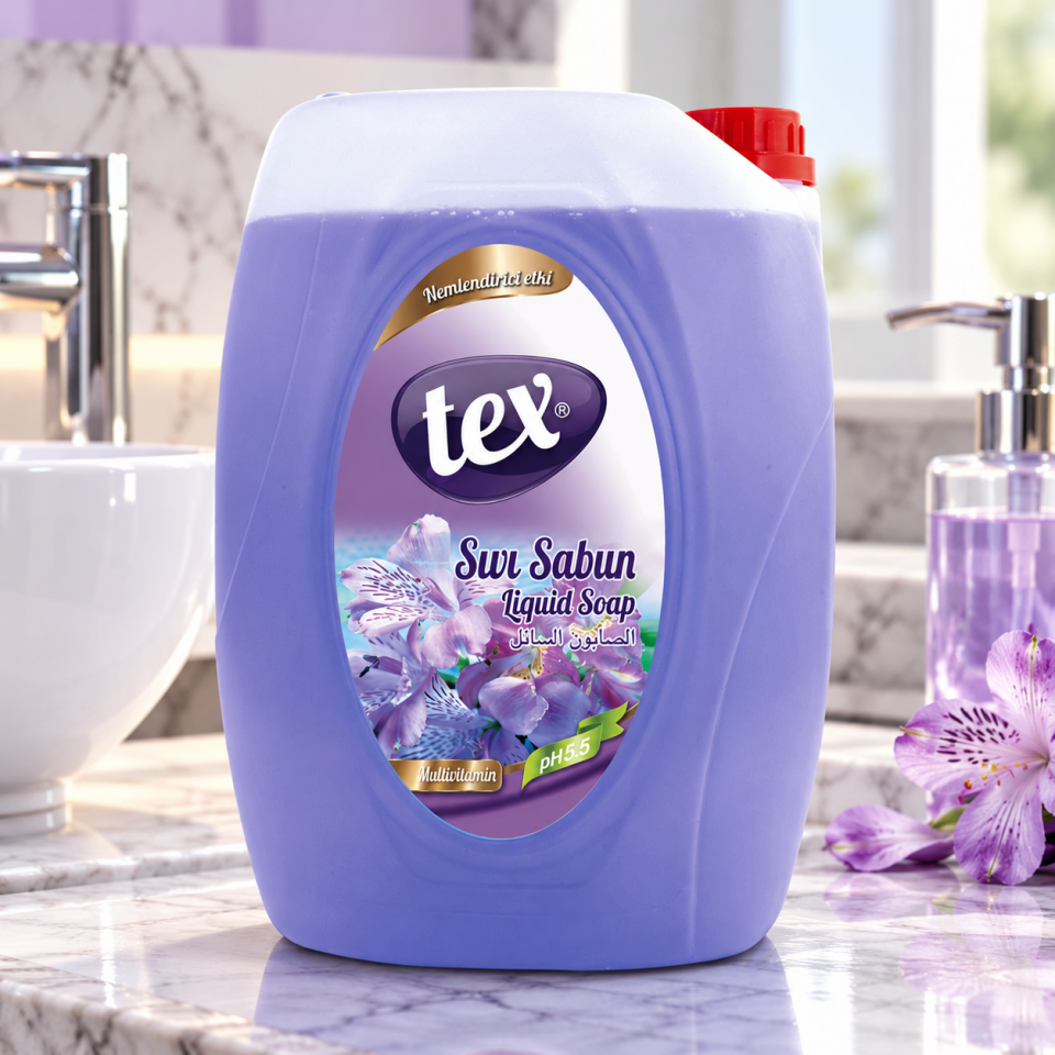 Tex Sıvı El Sabunu Lila 5 Kg 4 Adet