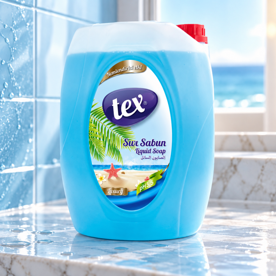 Tex Sıvı El Sabunu Luxury Mavi 5 Kg 4 Adet
