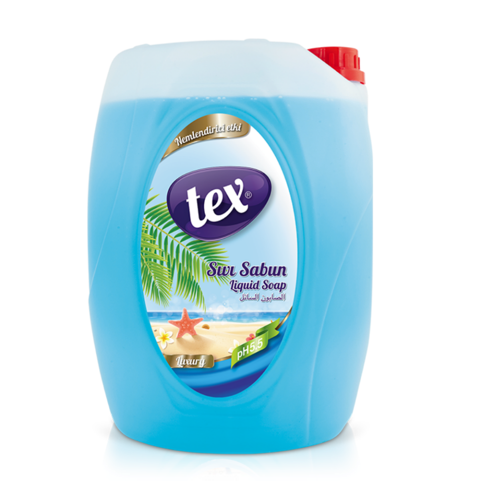 Tex Sıvı El Sabunu Luxury Mavi 5 Kg 4 Adet