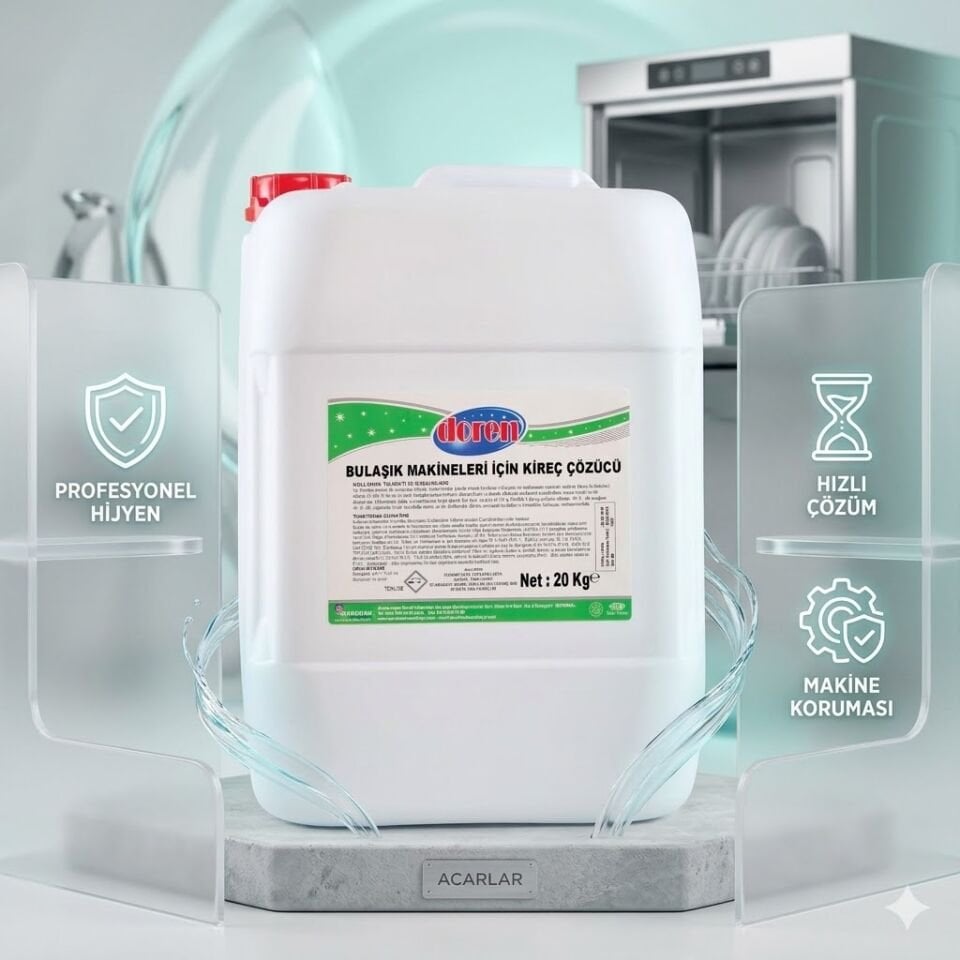 Doren End,Bulaşık Makine Kireç Çözücü 20 Kg