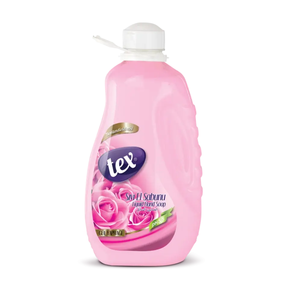 Tex Sıvı El Sabunu Gül Yaprağı 2 Kg 9 Adet