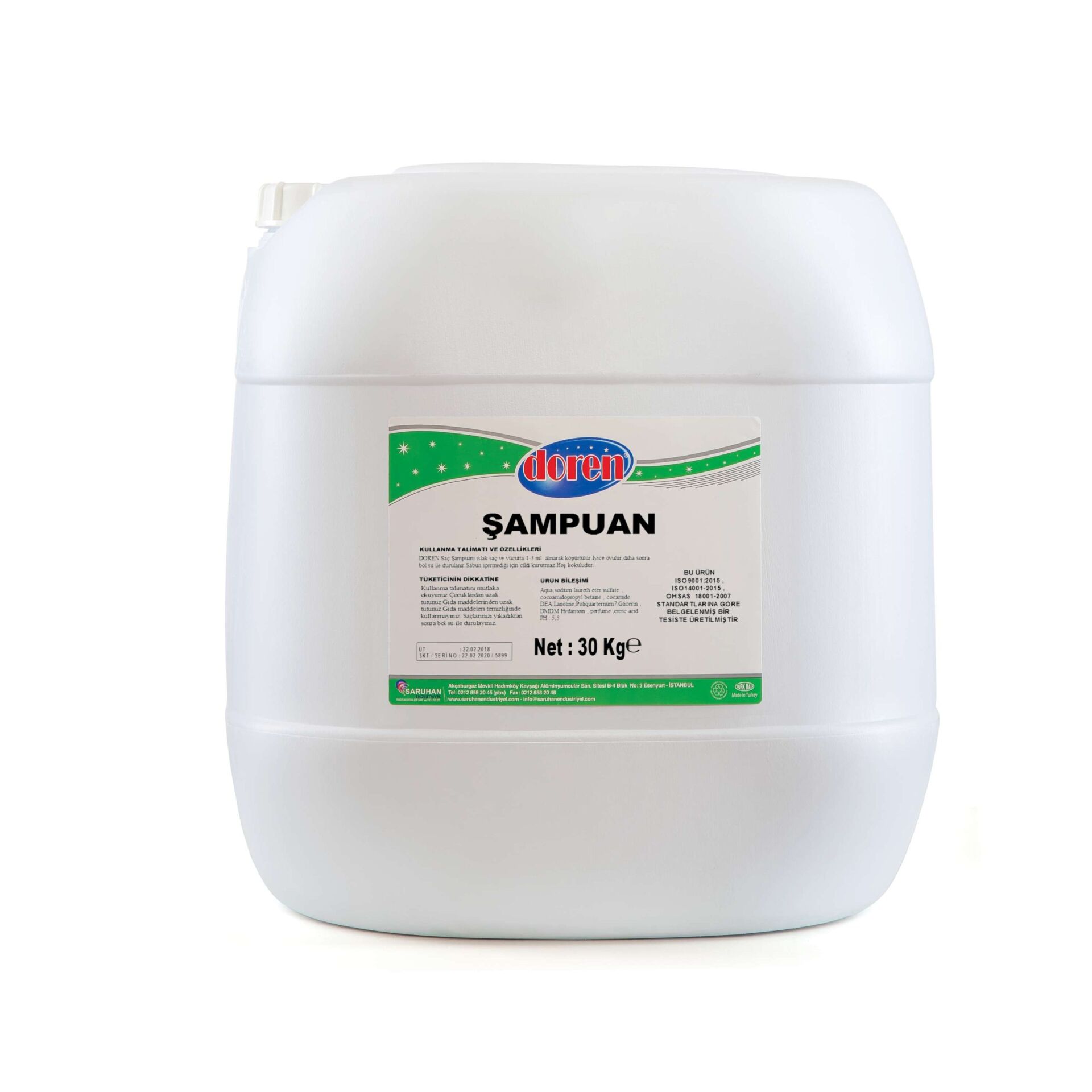 Doren Saç Şampuanı 30 Kg