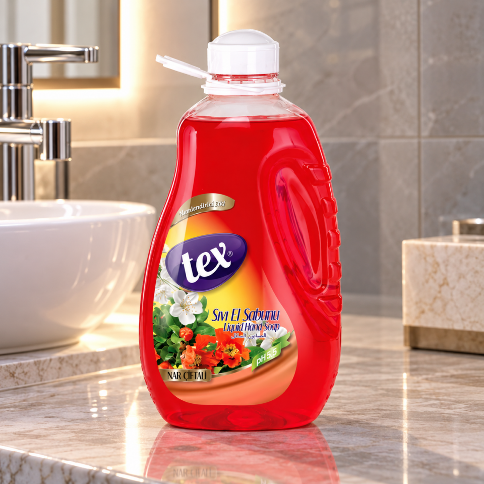 Tex Sıvı El Sabunu Narçiceği & Şeftali 2 Kg 9 Adet