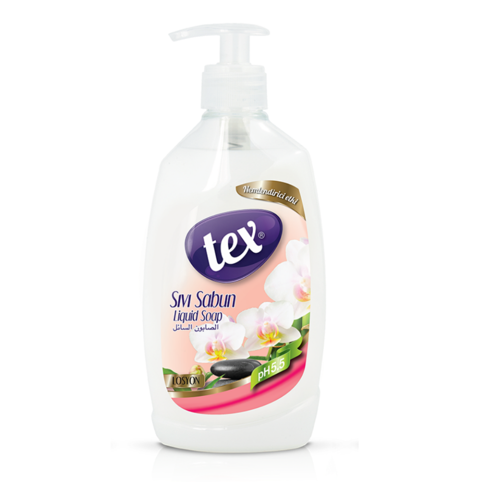 Tex Sıvı El Sabunu Losyon Şeffaf 750 Ml 12 Adet