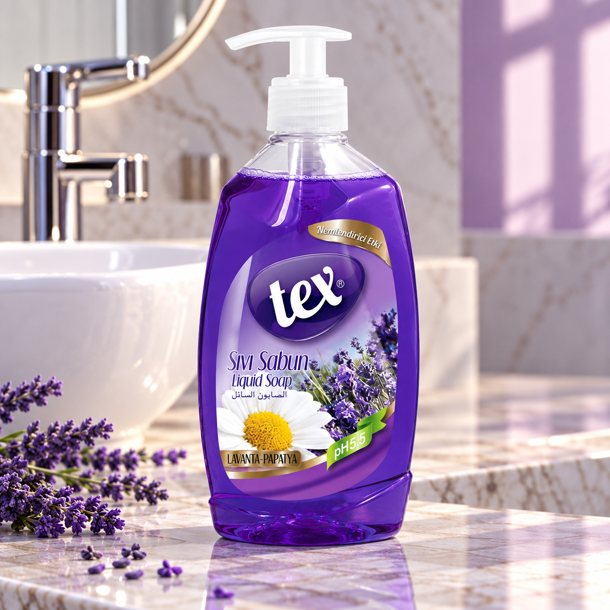 Tex Sıvı El Sabunu Lavanta & Papatya 400 Ml 12 Adet