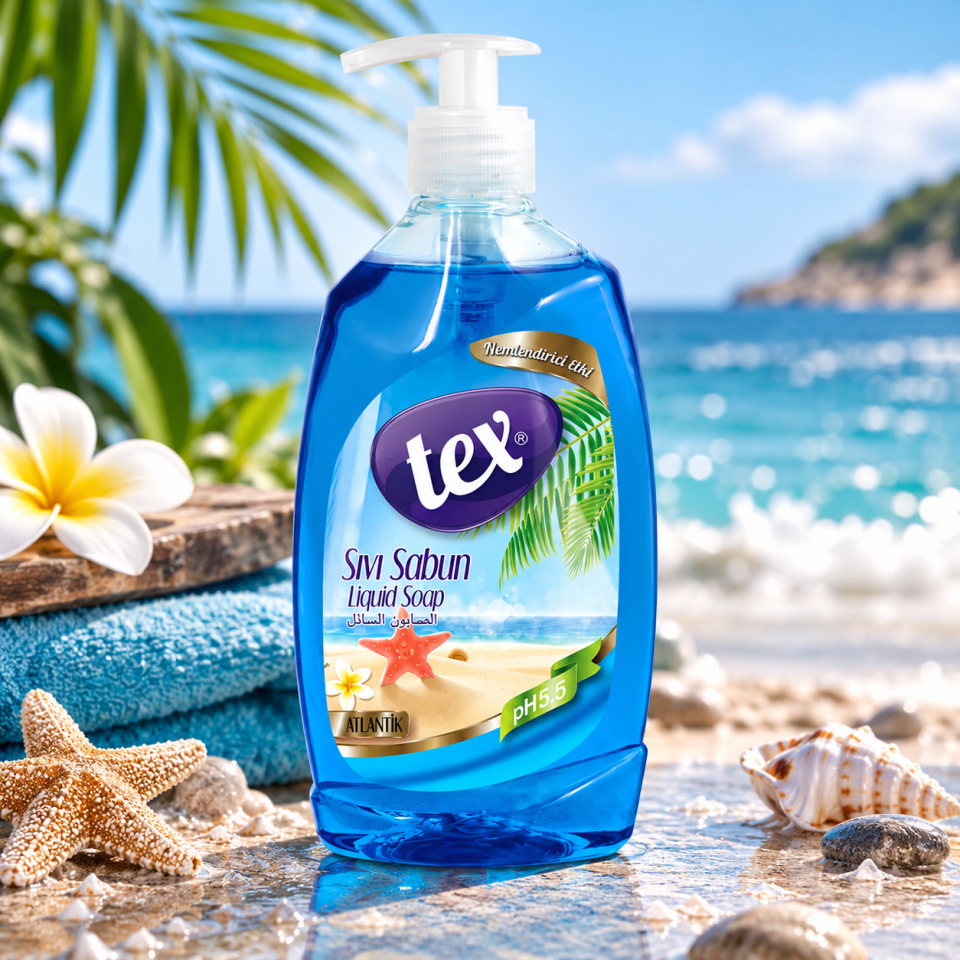 Tex Sıvı El Sabunu Atlantik 400 Ml 12 Adet