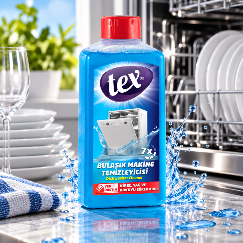 Tex Bulaşık Makine Temizleyici 250 Ml 20 Adet