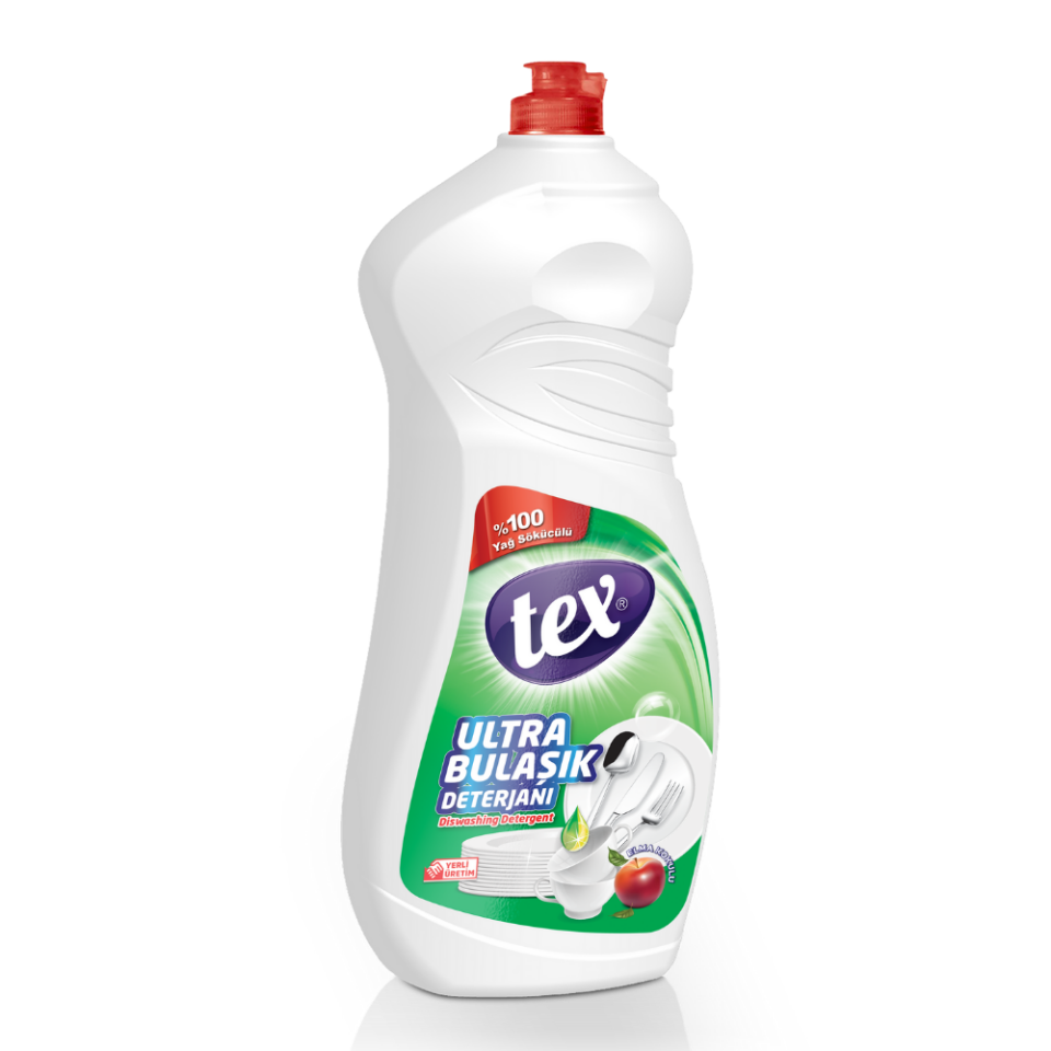 Tex Ultra Sıvı Bulaşık Deterjanı Elma 1350 Ml 12 Adet