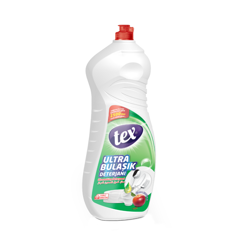 Tex Ultra Sıvı Bulaşık Deterjanı Elma 675 Ml 12 Adet