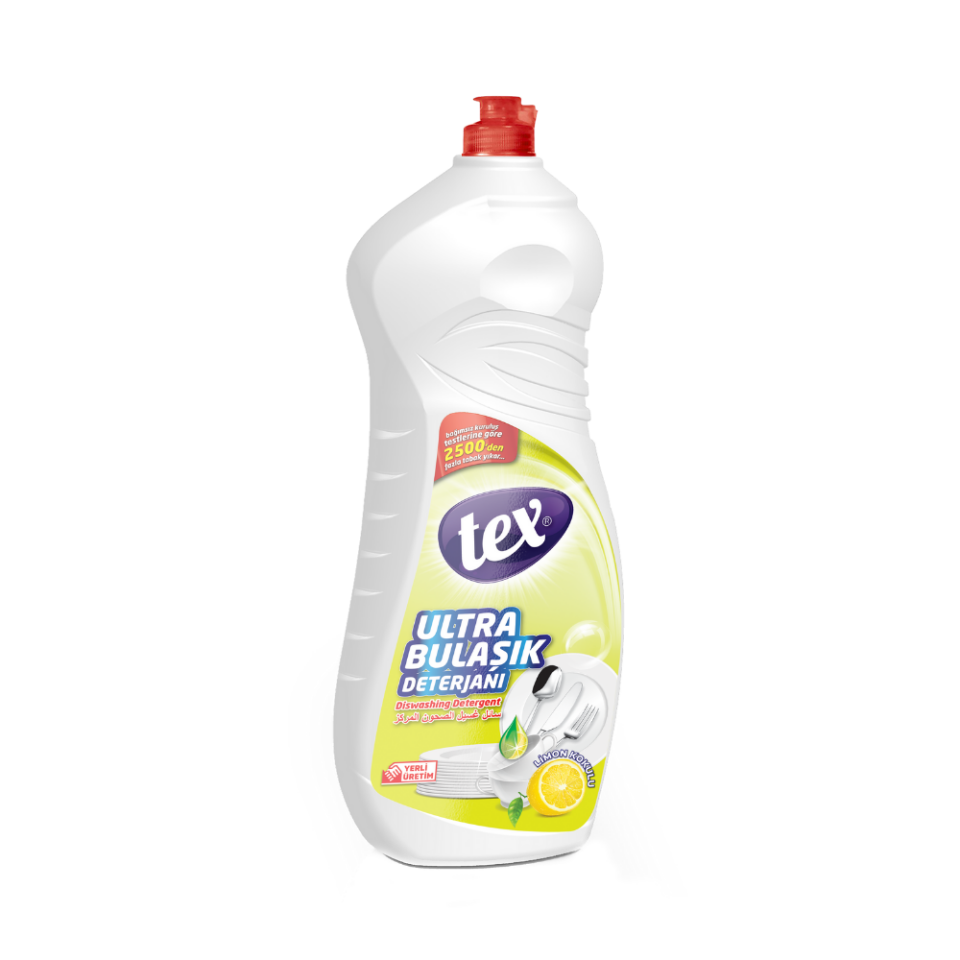 Tex Ultra Sıvı Bulaşık Deterjanı Limon 675 Ml 12 Adet