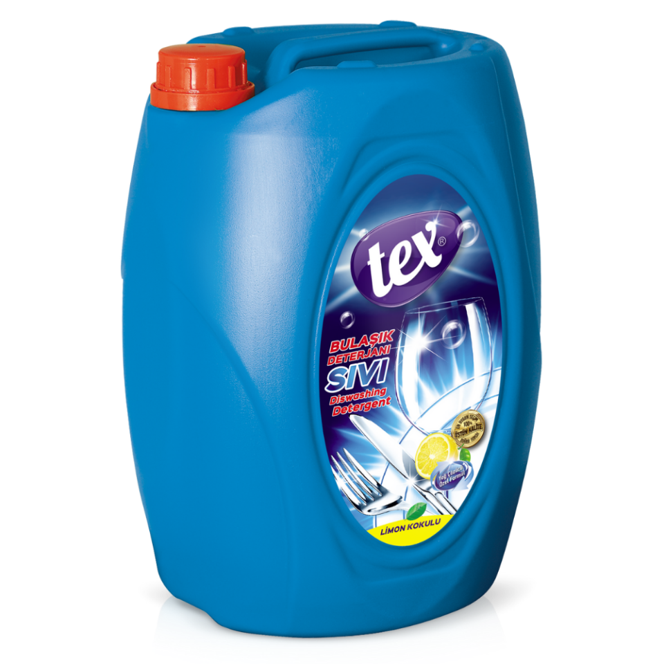 Tex Sıvı Bulaşık Deterjanı Limon 5 Kg 4 Adet