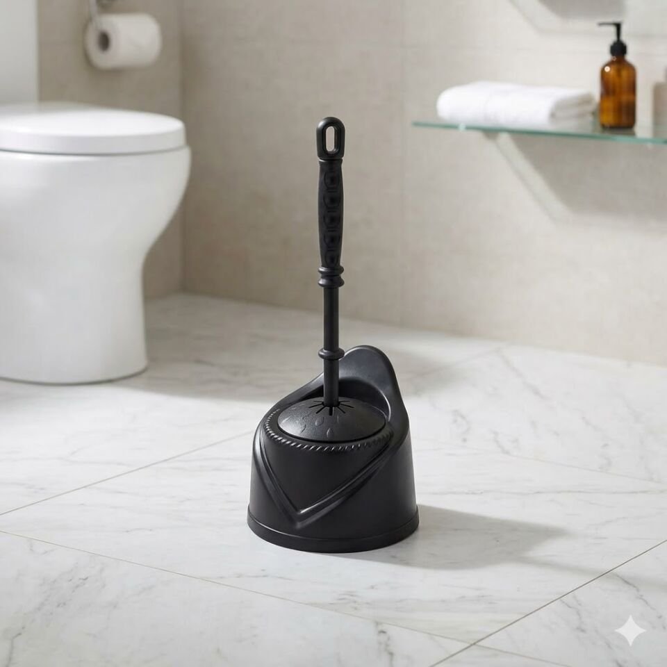 Muhafazalı Topuz Wc Fırçası Takımı