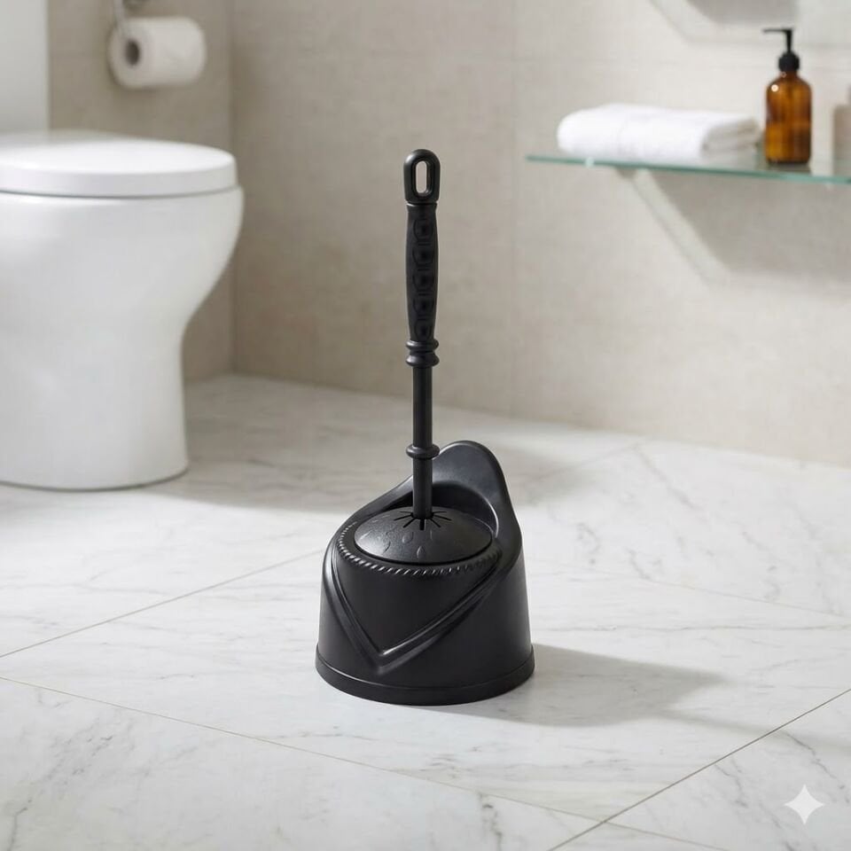 Muhafazalı Topuz Wc Fırçası Takımı