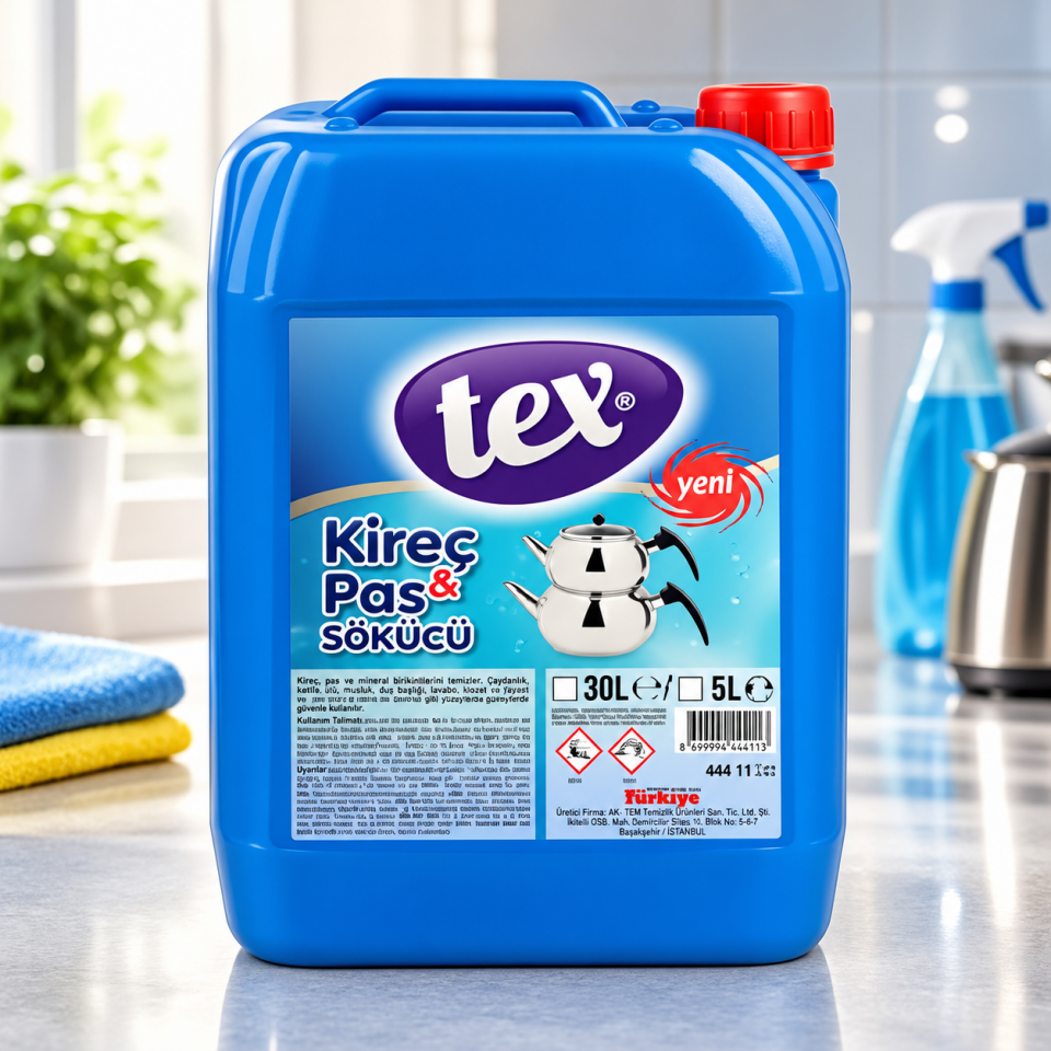 Tex Kireç ve Pas Çözücü 5 Kg 4 Adet