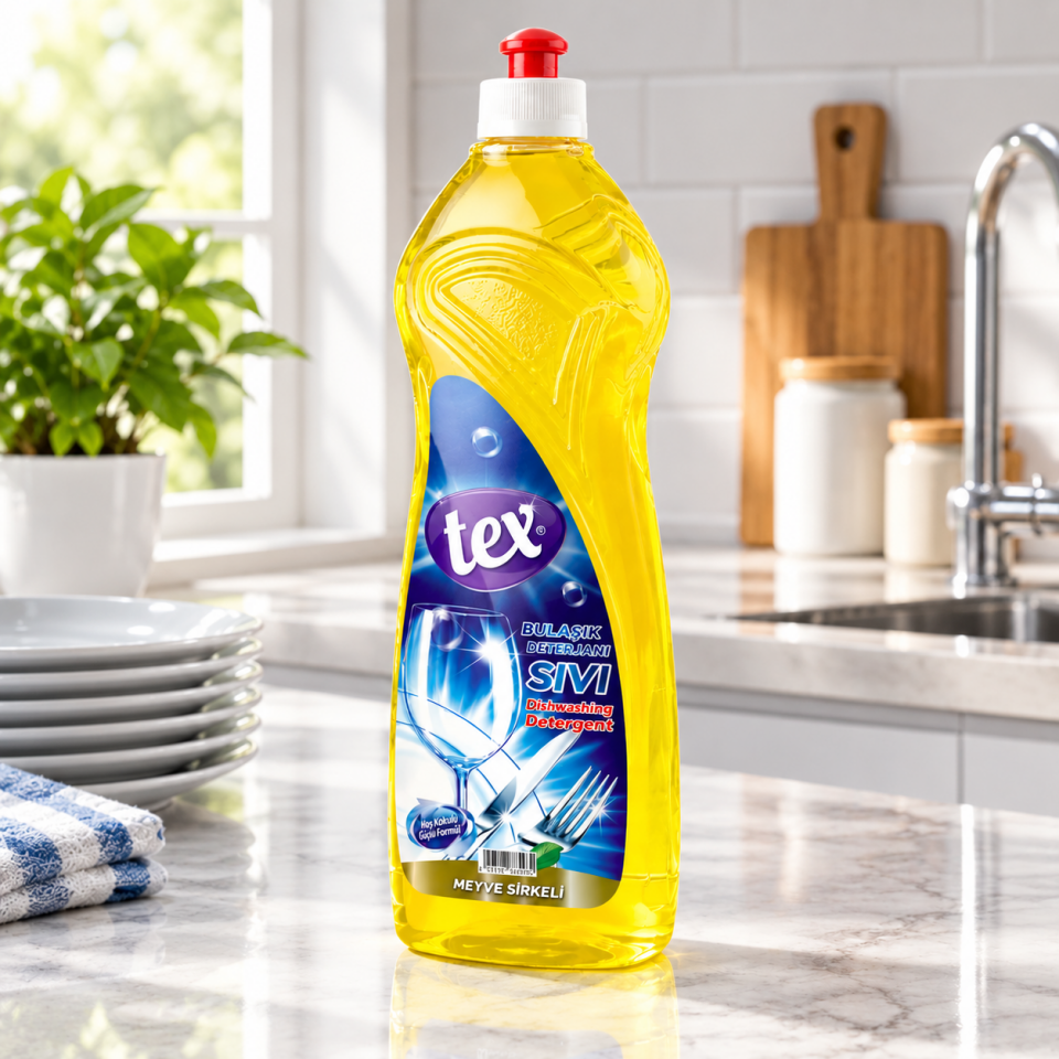 Tex Sıvı Bulaşık Deterjanı M.Sirkeli 750 Gr 20 Adet