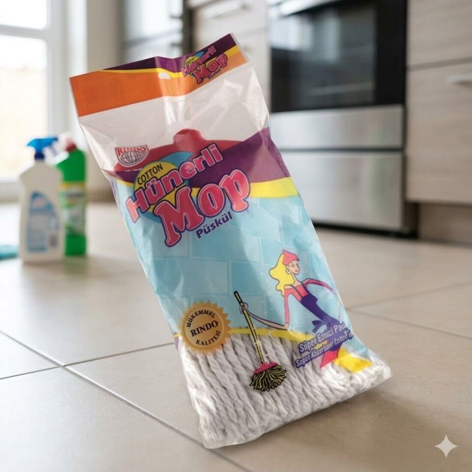 Hünerli Geniş Mop Püskül