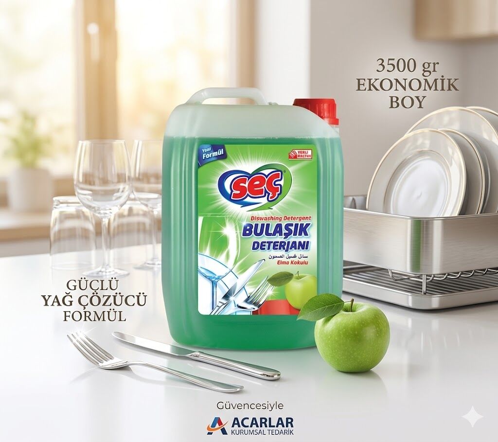 Seç Sıvı Bulaşık Deterjanı Elma 3500 ml