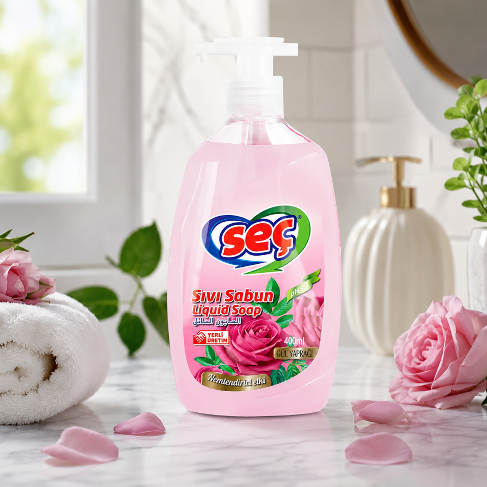 Seç Sıvı El Sabunu Gül Yaprağı 400 ml