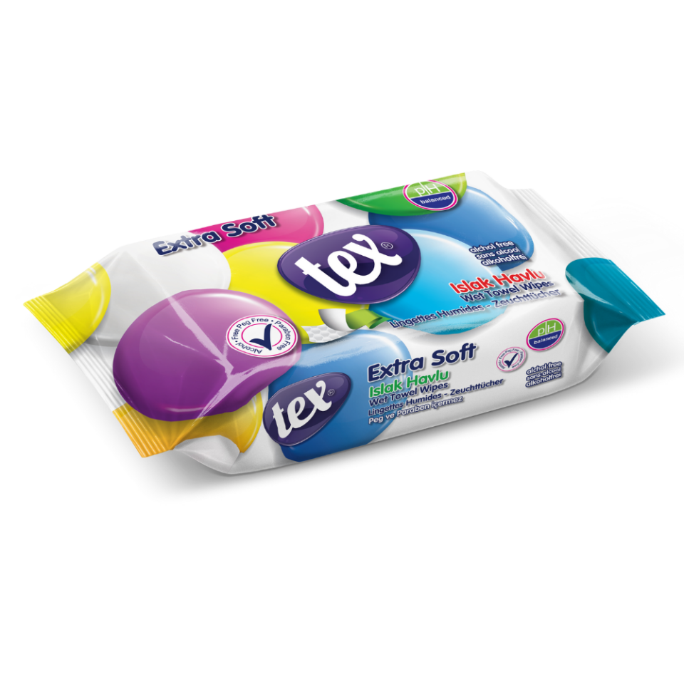Tex Soft Islak Havlu 60 Lı