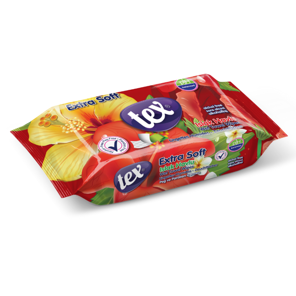 Tex Soft Islak Havlu 60 Lı