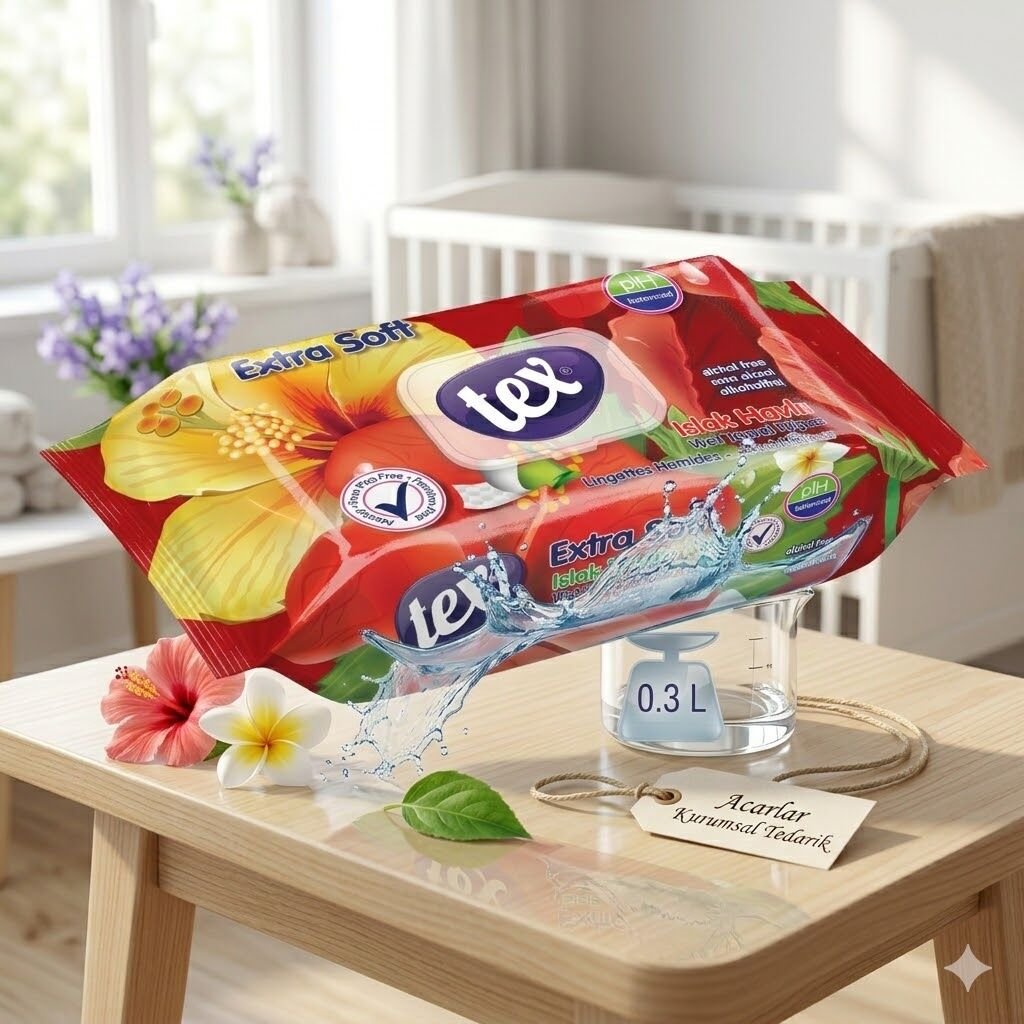 Tex Soft Islak Havlu 60 Lı
