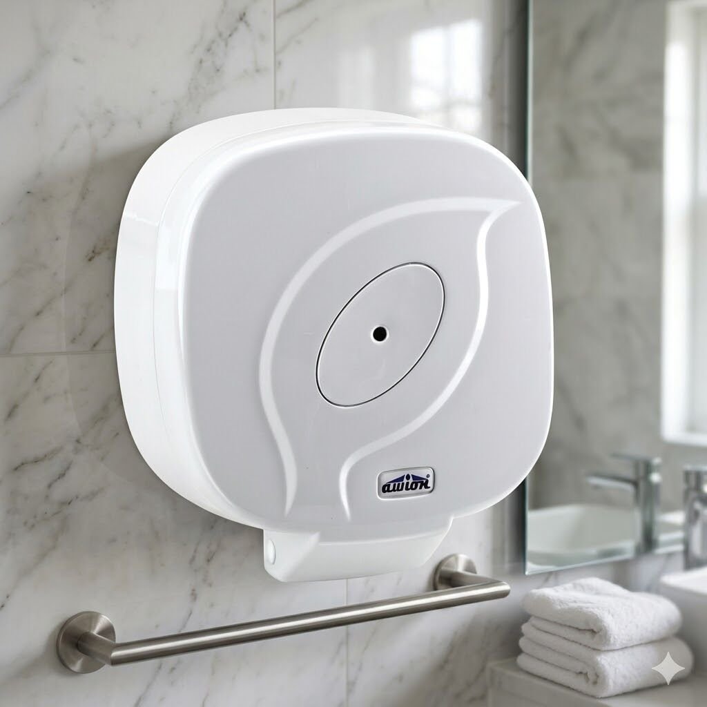 Awion Mini Pratik İçten Çekmeli Wc Kağıt Dispenseri Beyaz