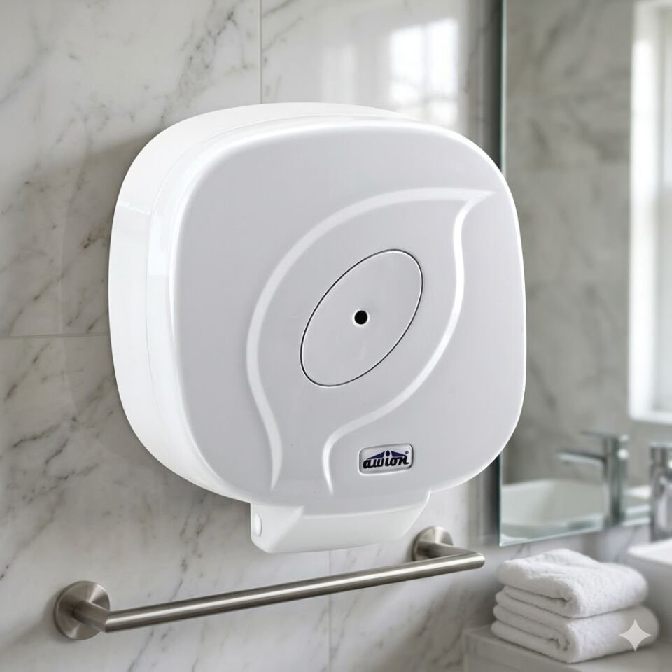 Awion Mini Pratik İçten Çekmeli Wc Kağıt Dispenseri , Beyaz
