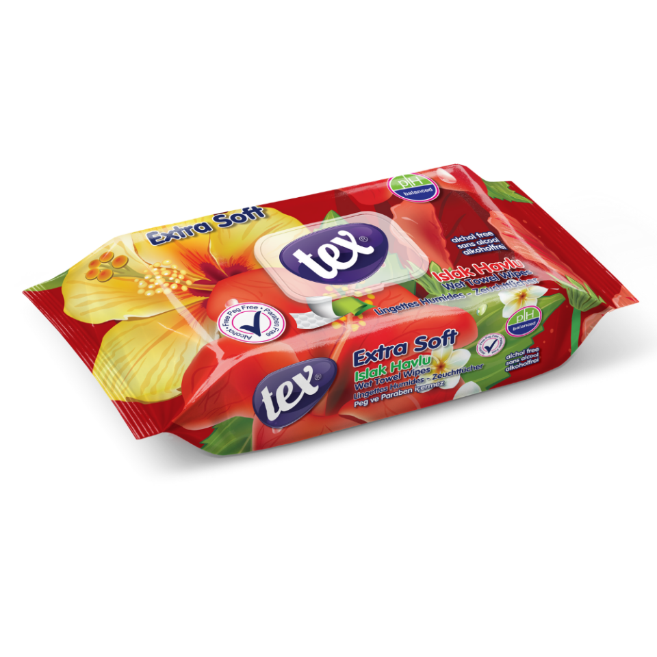 Tex Soft Islak Havlu 70'Li * Kapaklı